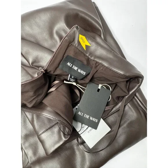 All The Ways Kayla Faux Leather Skirt Size S - Picture 2 of 10